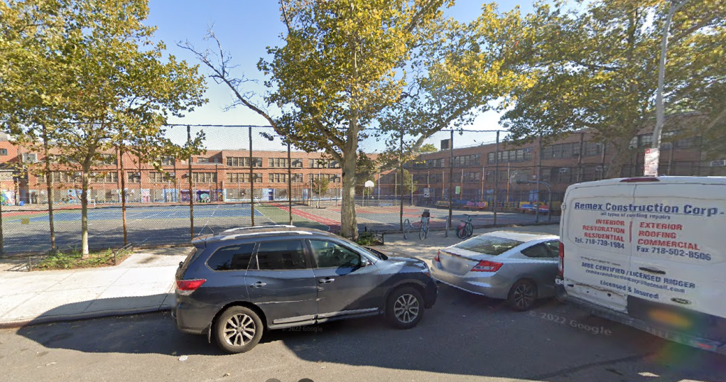 Basketball court/playground in Crown Heights, Brooklyn, NY