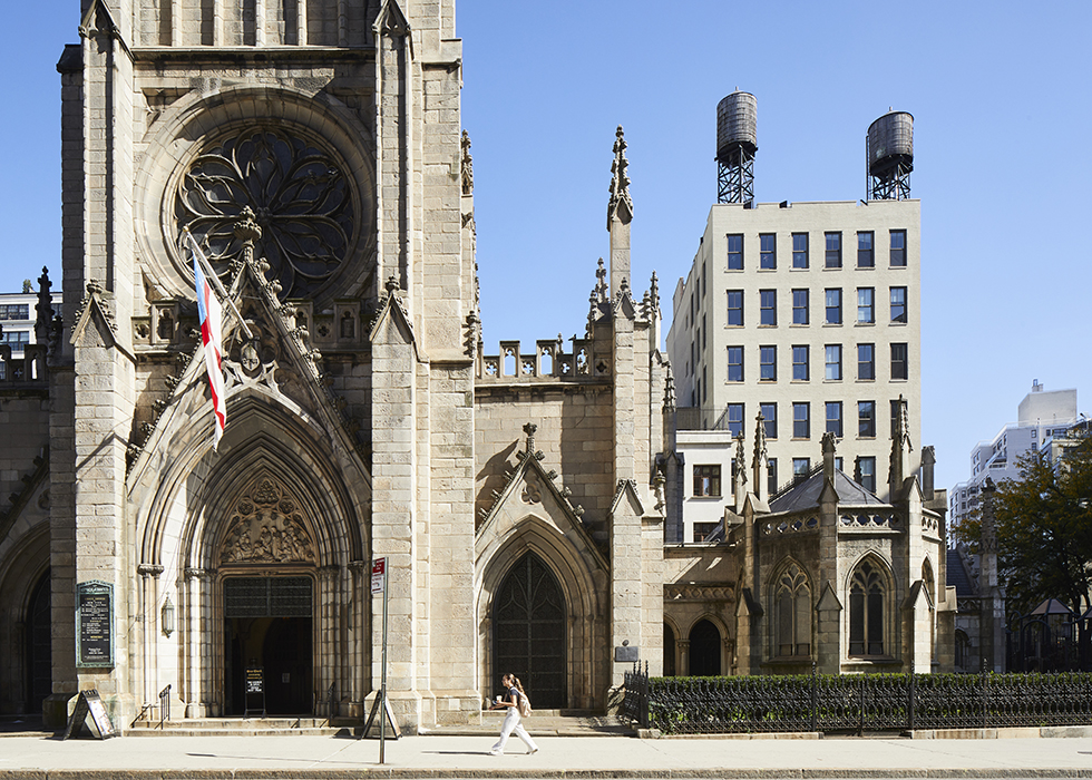 Outside of Grace Church, NYC, NY