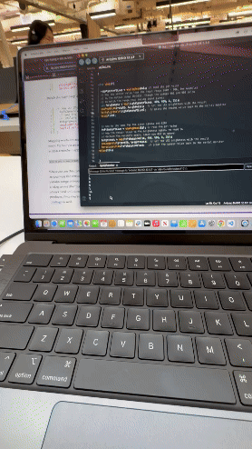 Testing a Force-Sensing Resistor and seeing it log in Arduino Serial Monitor.